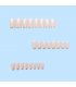 NA106 - French Silver-Edged Manicure Patch Nails